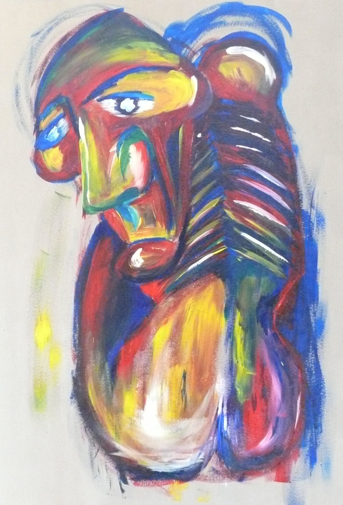 Karger | 71,5 x 102,5 cm; Hochformat; Acryl auf Karton